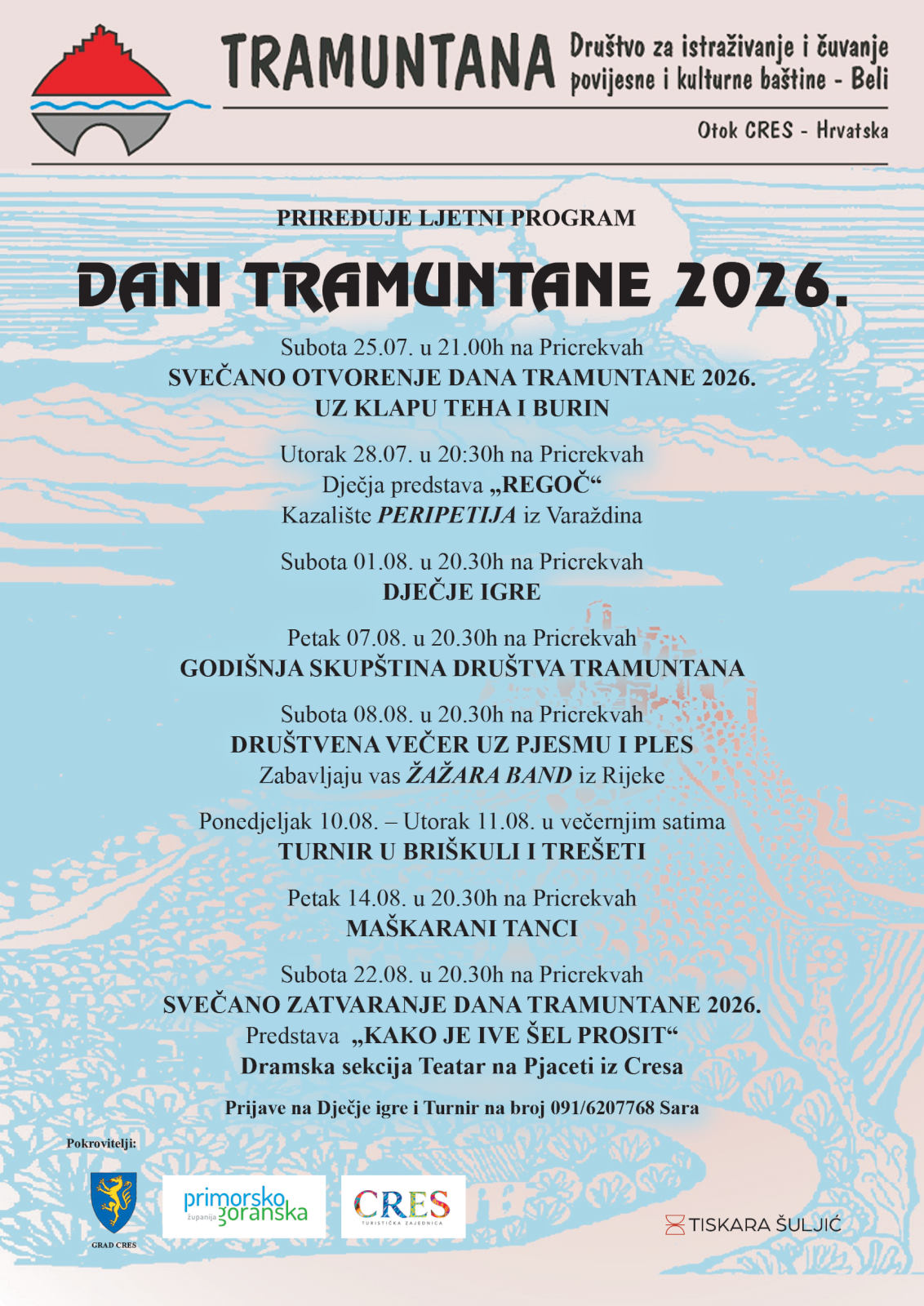Program: Dani Tramuntane 2026.